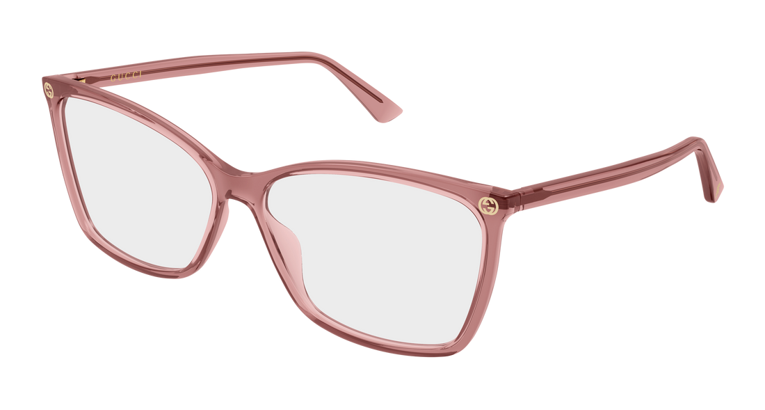 Occhiali da vista gucci gg0025o 023 rosa cat eye femenino taglia 58mm - Vista principale