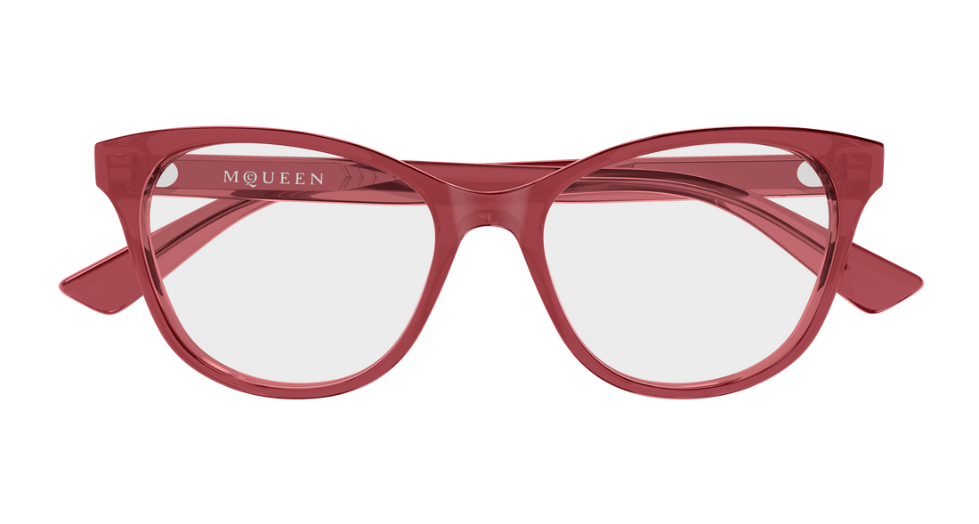 Gafas graduadas alexander mcqueen am0576o 011 rojo cat eye femenino talla 54mm - Vista de detalle