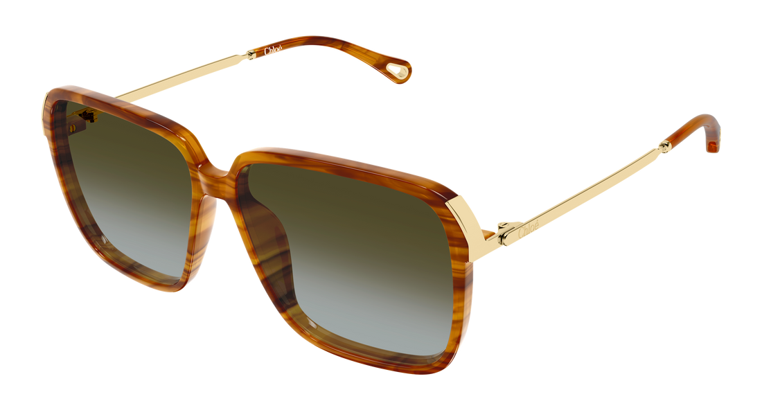 Óculos de sol chloé ch0405s 003 havana rectangular / squared femenino tamanho 59mm - Vista principal