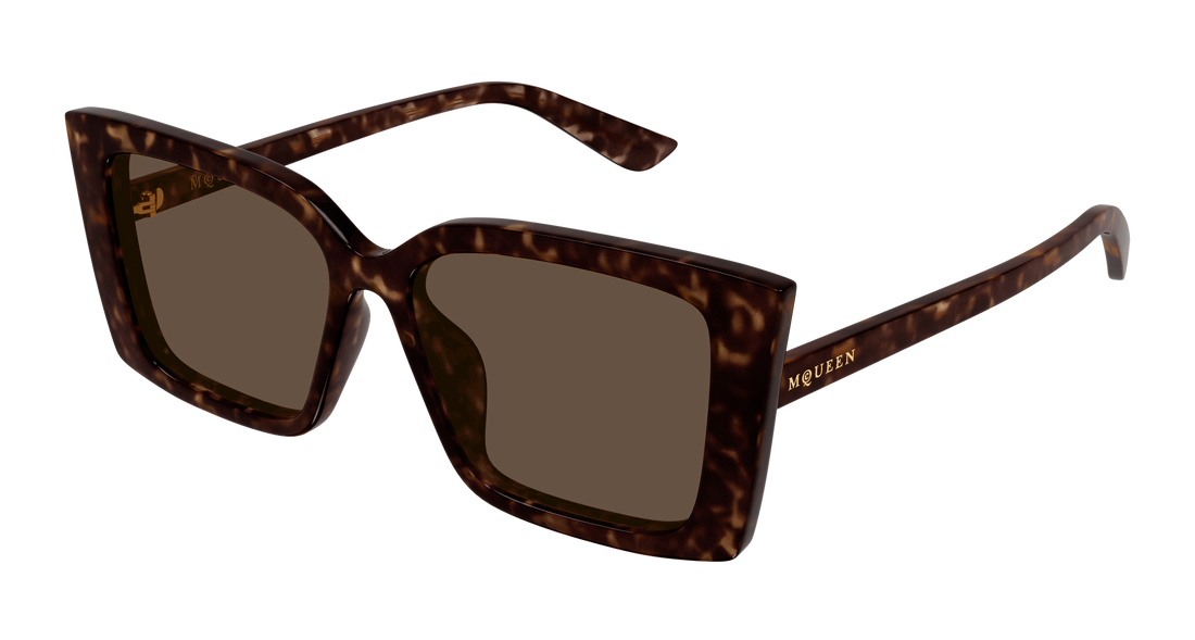 Occhiali da sole alexander mcqueen am0578s 002 havana cat eye femenino taglia 56mm - Vista principale