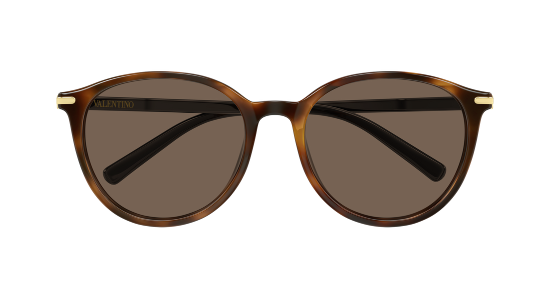 Occhiali da sole valentino vg0048sk 003 havana round/oval/panthos femenino taglia 56mm - Vista dettagliata