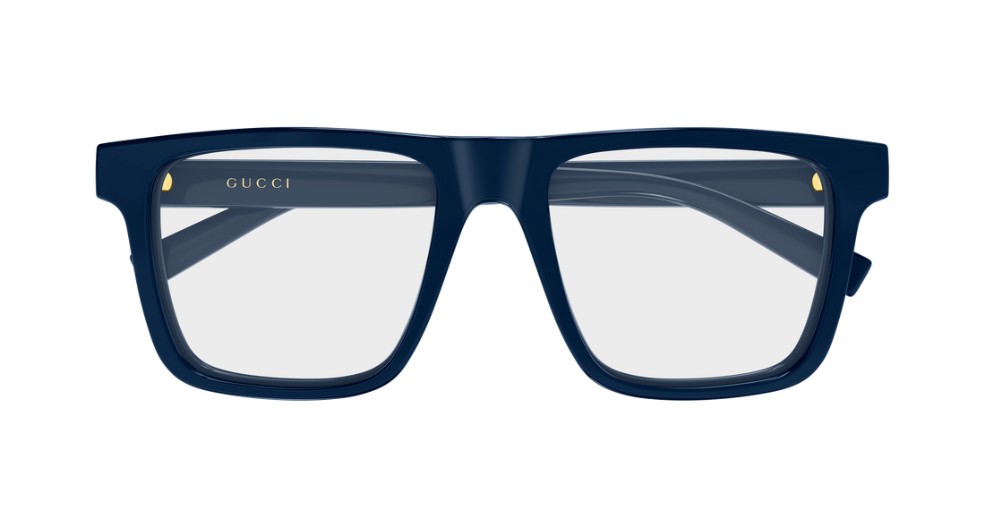 Óculos graduados gucci gg2236o 004 azul rectangular / squared masculino tamanho 53mm - Vista de detalhe