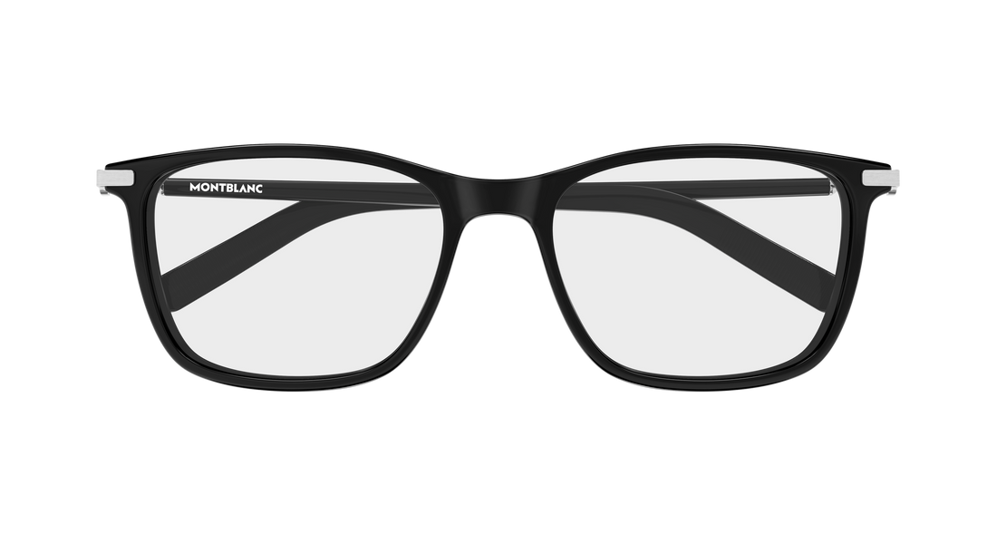 Óculos graduados montblanc mb0501ol 005 negro rectangular / squared masculino tamanho 57mm - Vista de detalhe