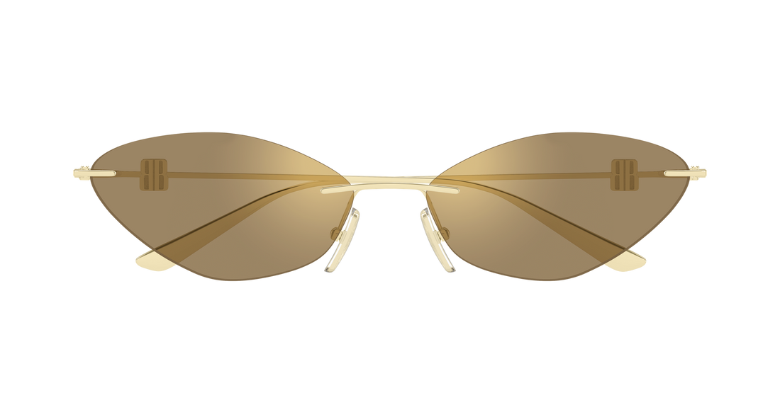 Óculos de sol balenciaga bb0536s 005 dorado geometrical/directional femenino tamanho 63mm - Vista de detalhe