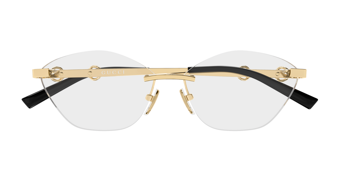 Brillen gucci gg2050o 001 dorado cat eye femenino größe 59mm - Detailansicht