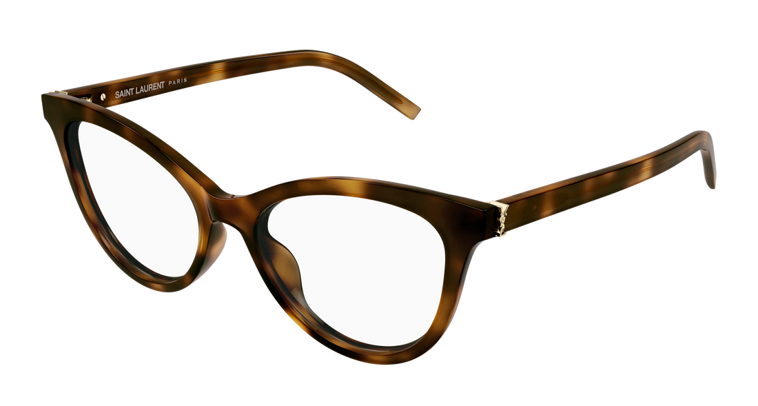 Prescription glasses saint laurent sl m164 009 havana cat eye femenino size 53mm - Main view