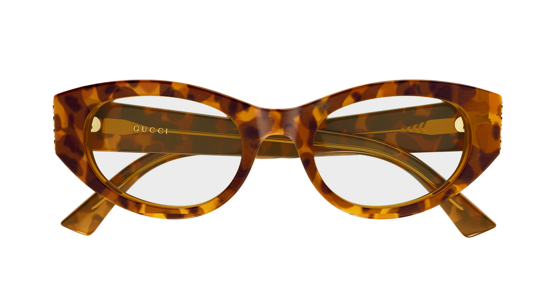 Occhiali da vista gucci gg2041o 004 havana round/oval/panthos femenino taglia 50mm - Vista dettagliata
