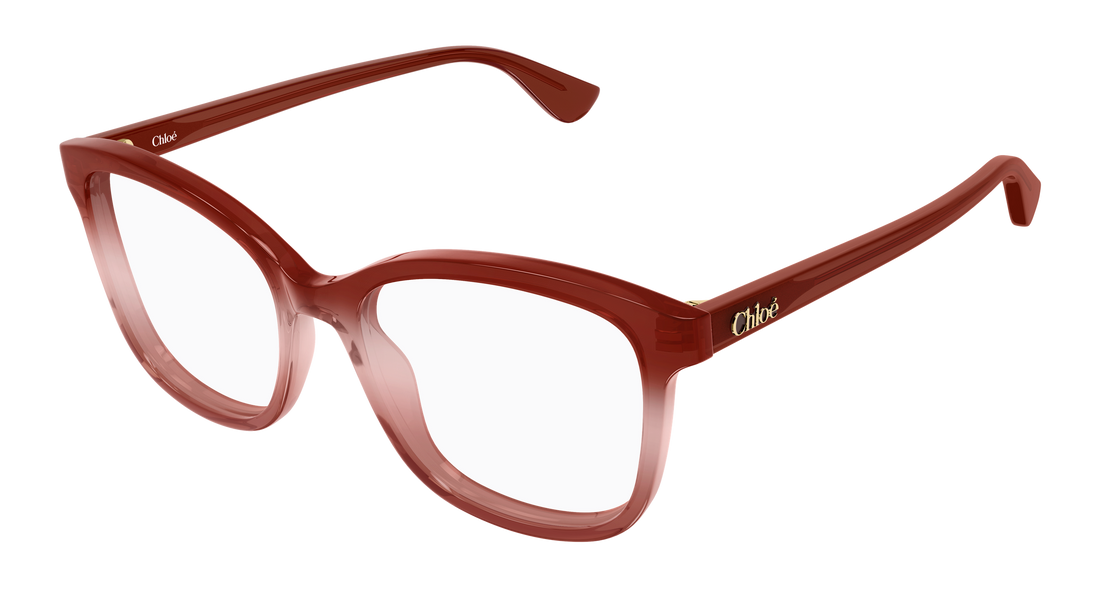 Óculos graduados chloé ch0393o 004 rojo cat eye femenino tamanho 54mm - Vista principal