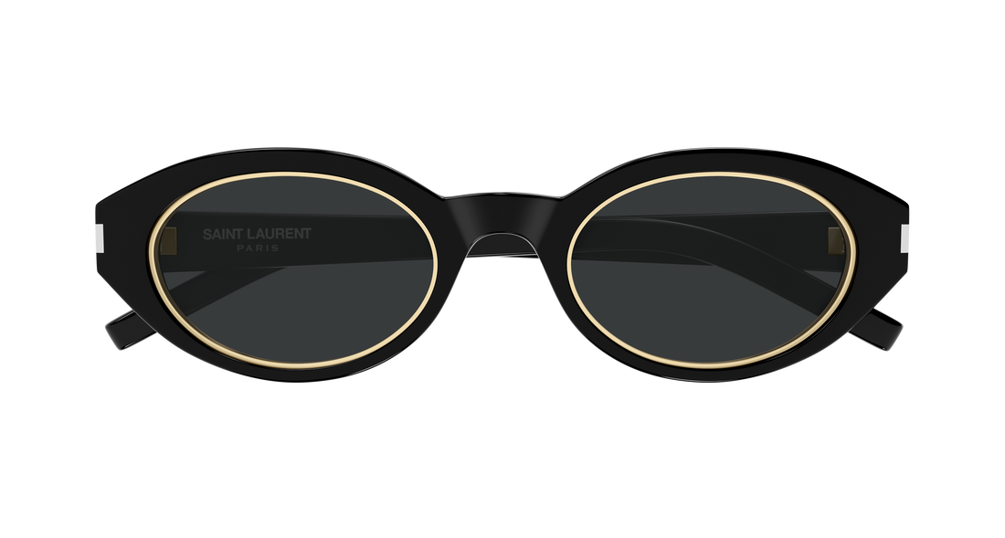 Solbriller saint laurent sl 567 rim 004 negro round/oval/panthos femenino størrelse 52mm - Detaljeret visning
