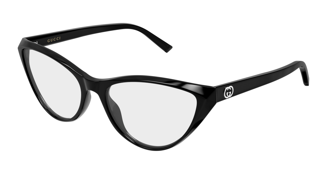 Óculos graduados gucci gg2205o 001 negro cat eye femenino tamanho 55mm - Vista principal