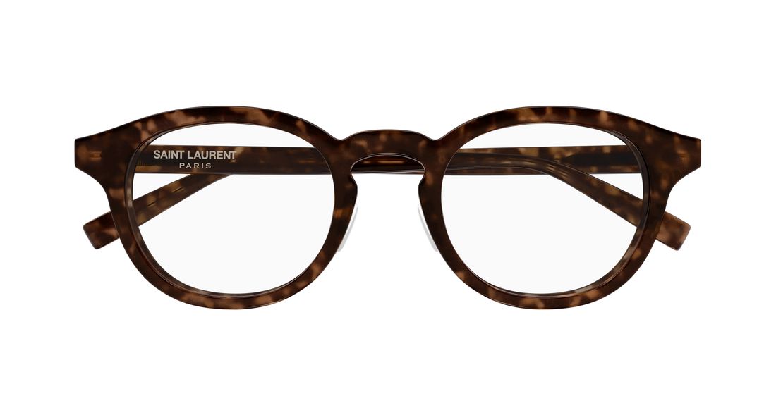 Brillen saint laurent sl 907/f 002 havana round/oval/panthos unisex größe 50mm - Detailansicht
