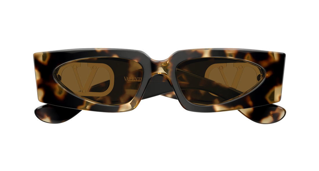 Sunglasses valentino vg0001s 002 havana rectangular / squared femenino size 53mm - Detailed view