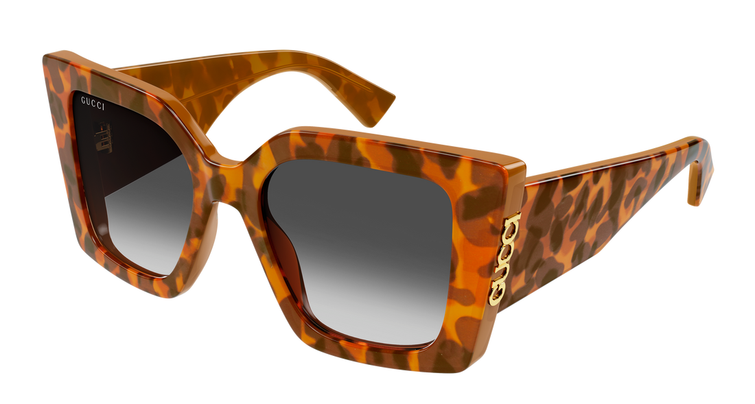 Lunettes de soleil gucci gg2039s 004 havana butterfly femenino taille 51mm - Vue principale