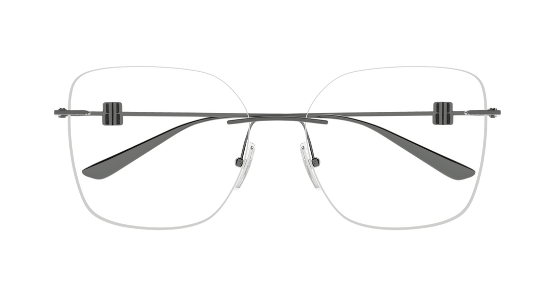 Lunettes de vue balenciaga bb0537o 002 plateado rectangular / squared femenino taille 58mm - Vue détaillée