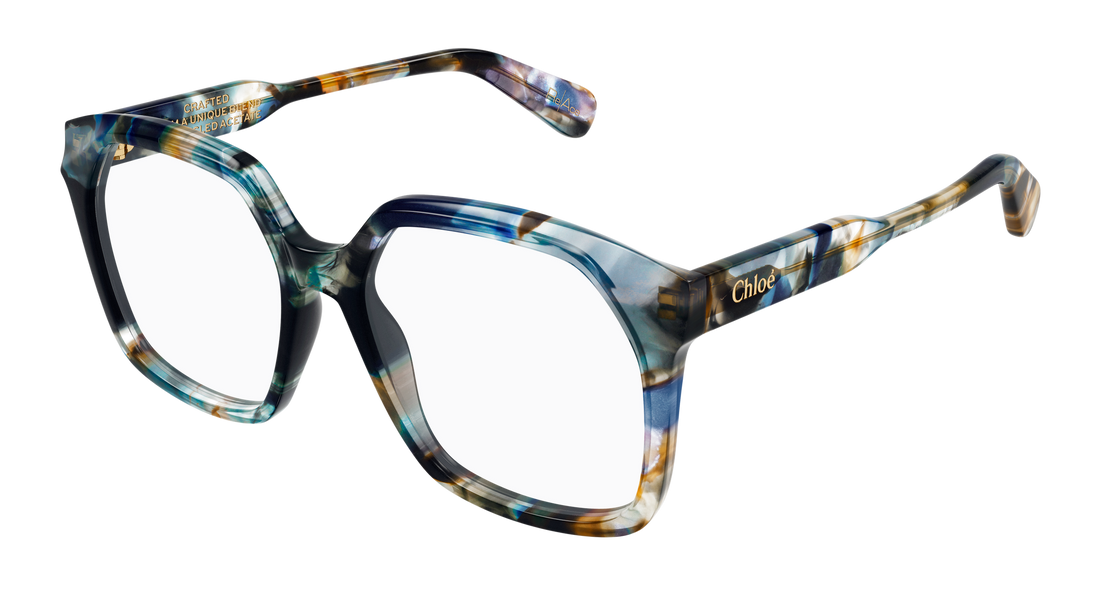 Lunettes de vue chloé ch0263o 011 gris rectangular / squared femenino taille 53mm - Vue principale