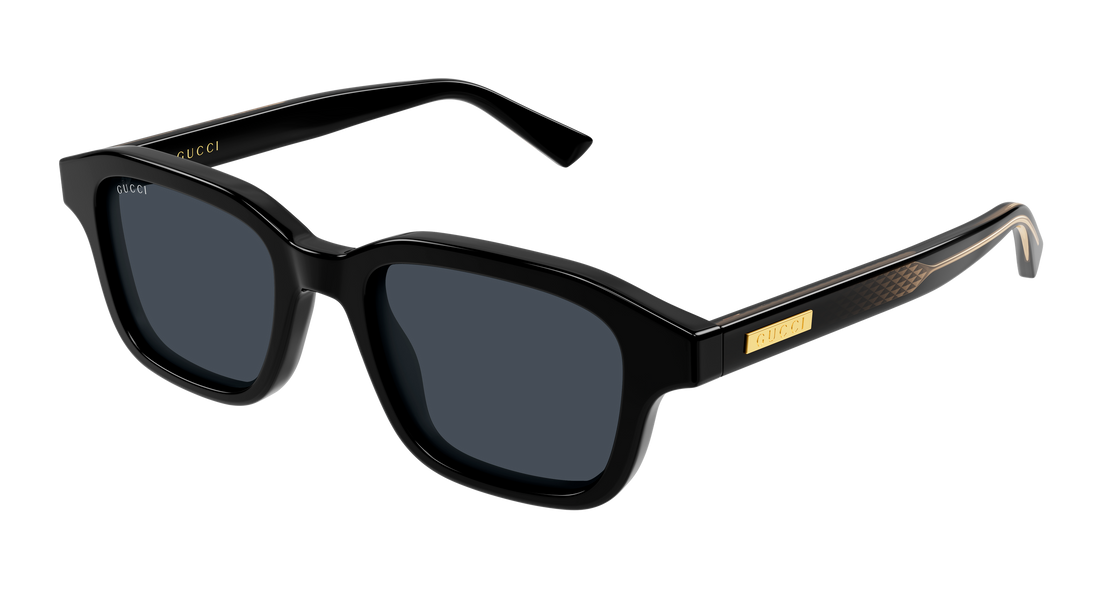 Óculos de sol gucci gg2247s 001 negro rectangular / squared masculino tamanho 49mm - Vista principal