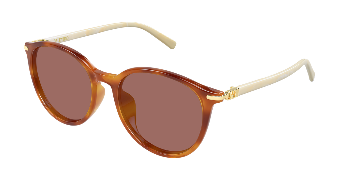 Occhiali da sole valentino vg0048sk 002 havana round/oval/panthos femenino taglia 56mm - Vista principale