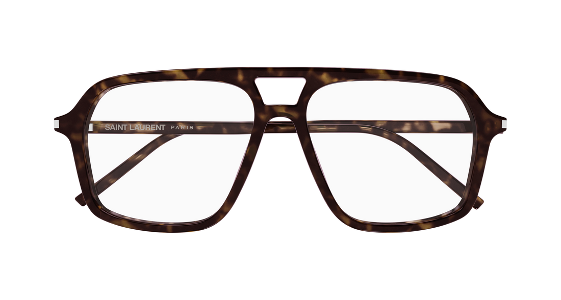 Occhiali da vista saint laurent sl 960 005 havana pilot/navigator femenino taglia 55mm - Vista dettagliata
