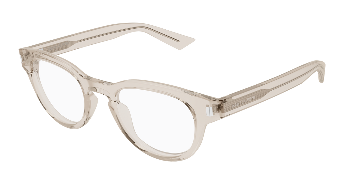 Brillen saint laurent sl 876 opt 004 beige round/oval/panthos masculino größe 48mm - Hauptansicht