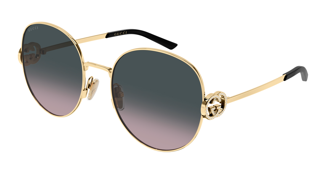 Lunettes de soleil gucci gg2047s 002 dorado round/oval/panthos femenino taille 58mm - Vue principale