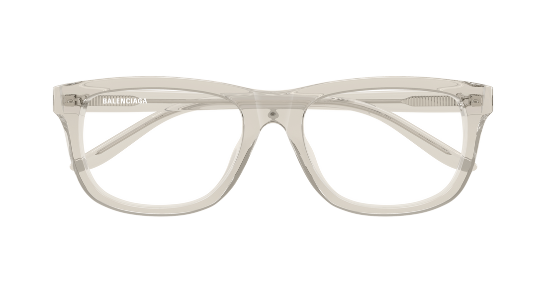 Lunettes de vue balenciaga bb0531o 009 beige rectangular / squared masculino taille 57mm - Vue détaillée