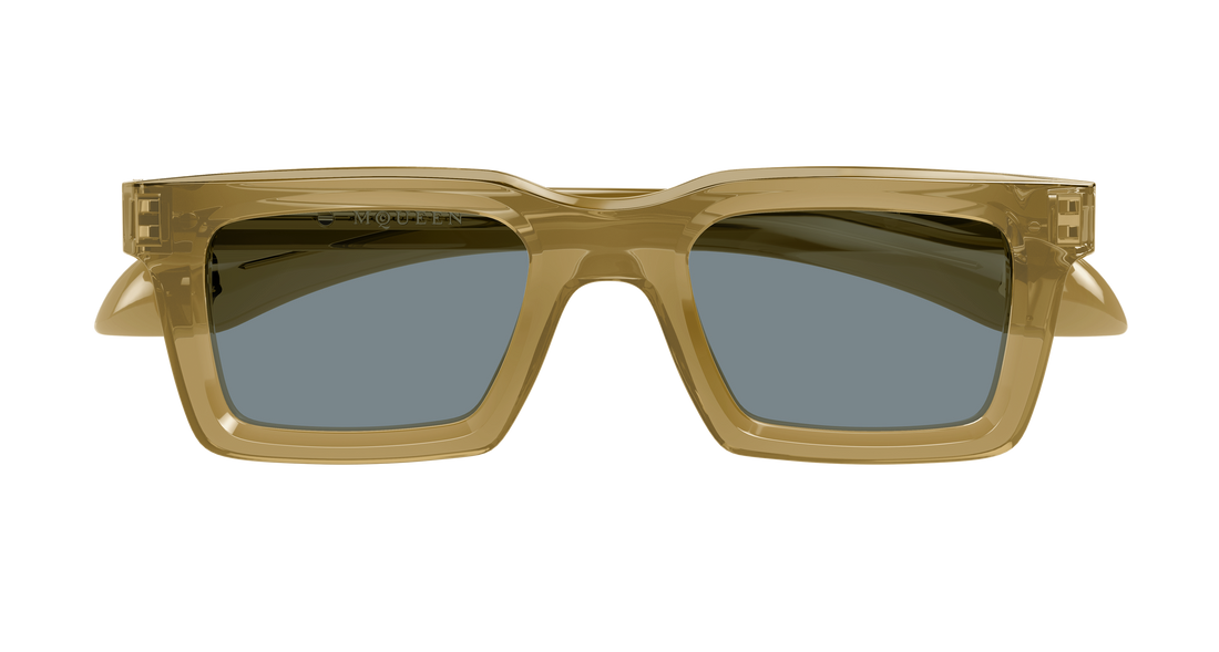 Sunglasses alexander mcqueen am0506s 007 marron rectangular / squared masculino size 50mm - Detailed view