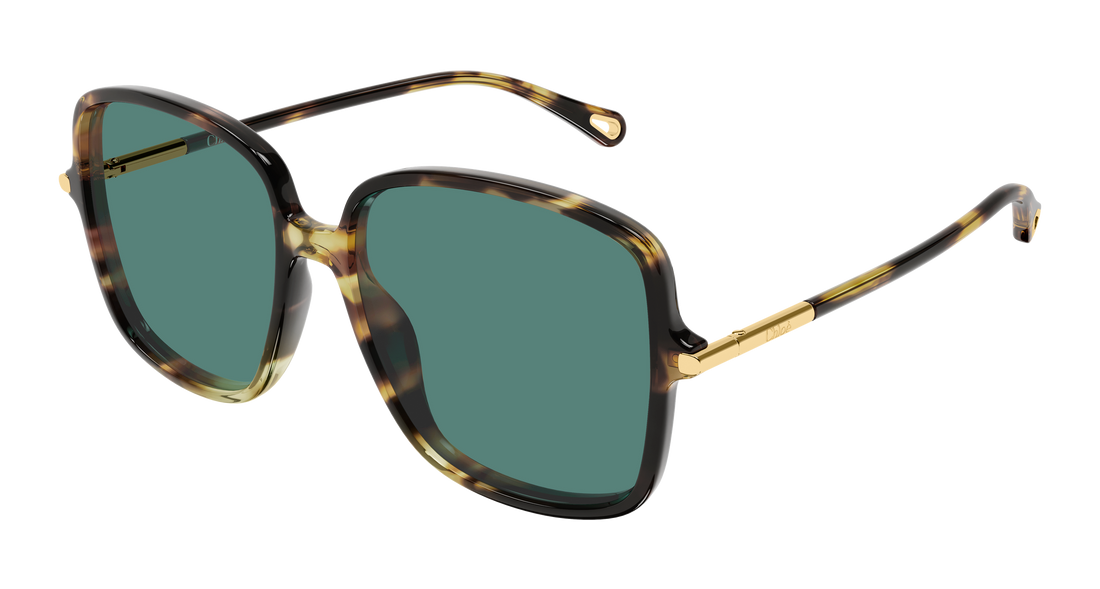Óculos de sol chloé ch0396s 002 havana rectangular / squared femenino tamanho 57mm - Vista principal