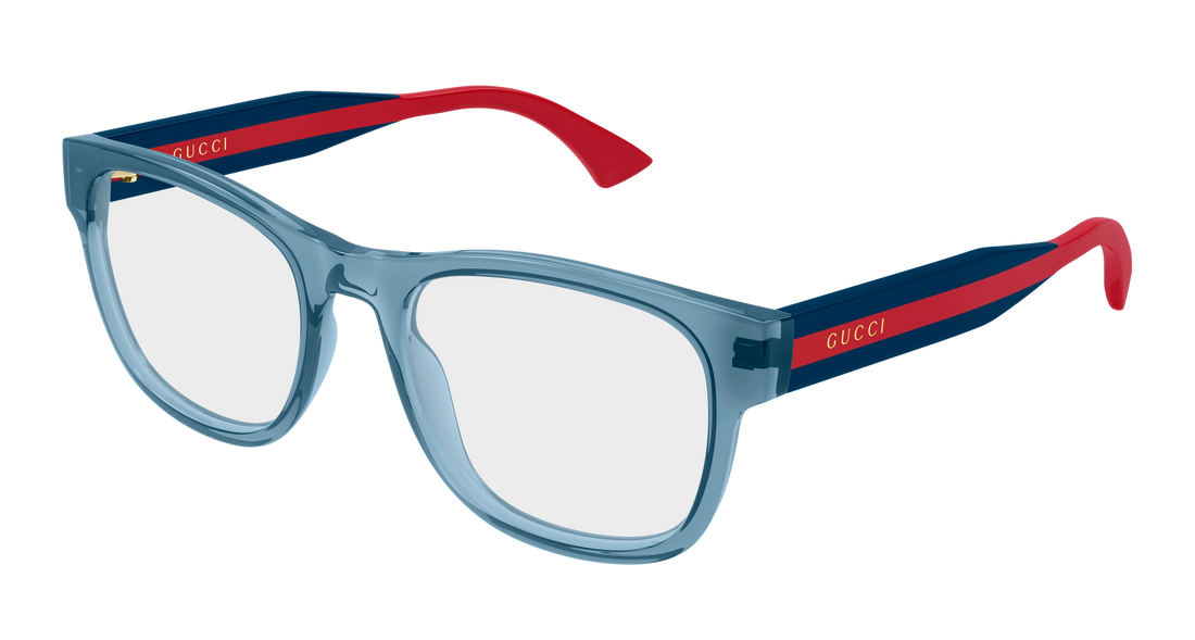 Brillen gucci gg0004onn 005 azul rectangular / squared masculino größe 53mm - Hauptansicht