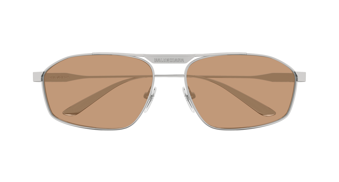 Solbriller balenciaga bb0416s 006 plateado pilot/navigator masculino størrelse 63mm - Detaljeret visning