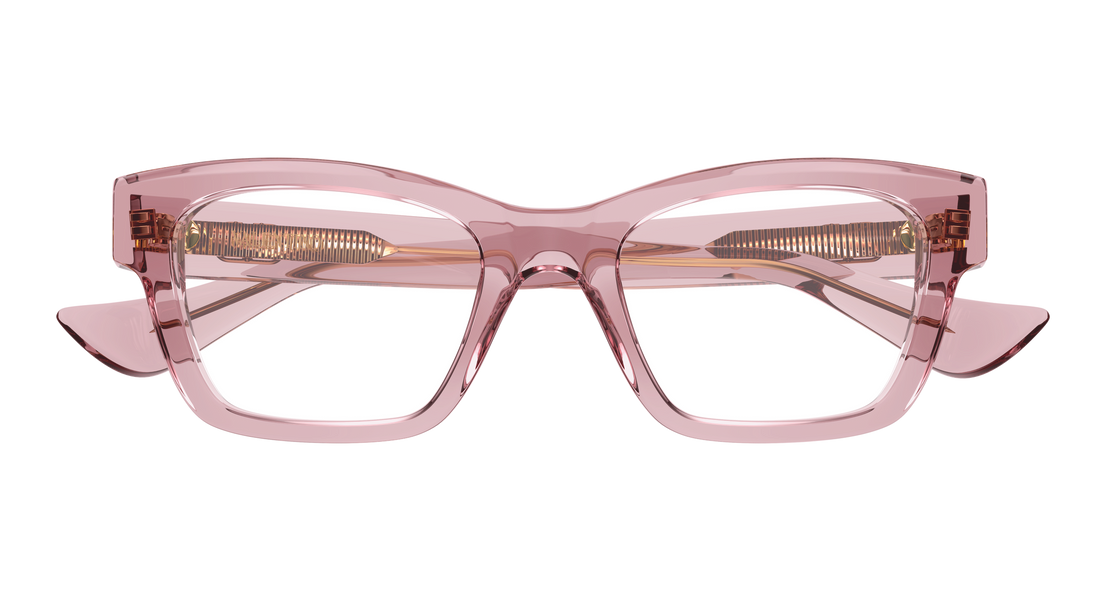 Óculos graduados valentino vg0061o 008 rosa rectangular / squared femenino tamanho 52mm - Vista de detalhe