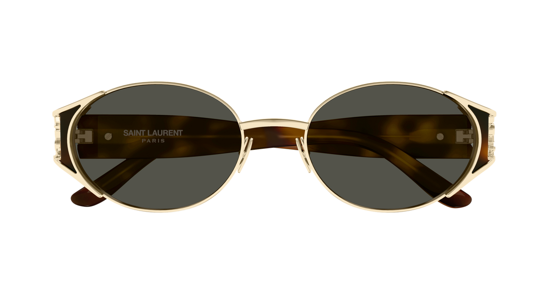 Solbriller saint laurent sl m919 003 dorado round/oval/panthos femenino størrelse 55mm - Detaljeret visning