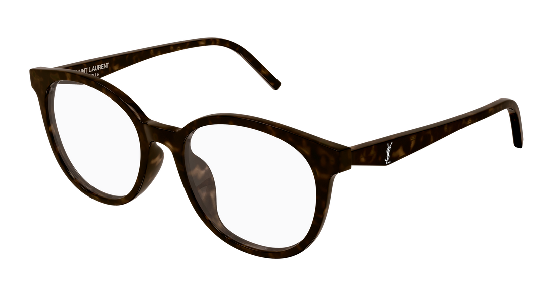Prescription glasses saint laurent sl m189/f 002 havana cat eye femenino size 53mm - Main view