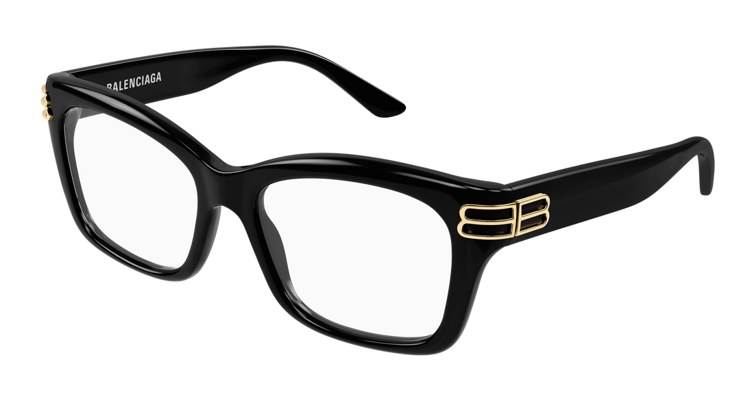 Dioptrijske naočale balenciaga bb0472o 001 negro rectangular / squared femenino veličina 54mm - Glavni prikaz