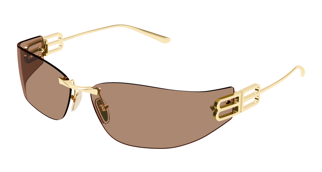 Sunglasses balenciaga bb0484s 004 dorado cat eye femenino size 76mm - Main view