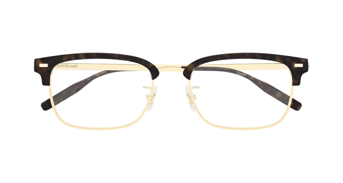 Occhiali da vista montblanc mb0493oj 003 dorado rectangular / squared masculino taglia 55mm - Vista dettagliata