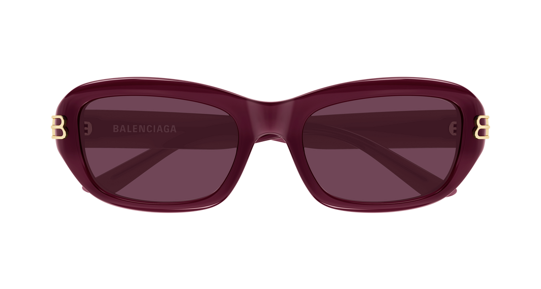 Solbriller balenciaga bb0471sk 004 burdeos rectangular / squared femenino størrelse 55mm - Detaljeret visning