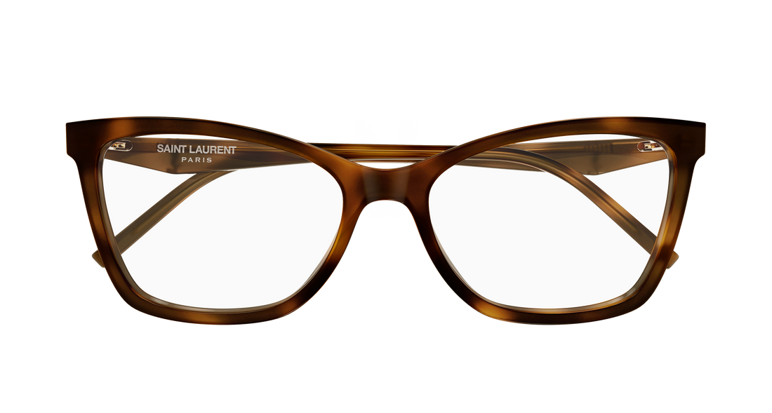 Prescription glasses saint laurent sl m183 003 havana cat eye femenino size 57mm - Detailed view