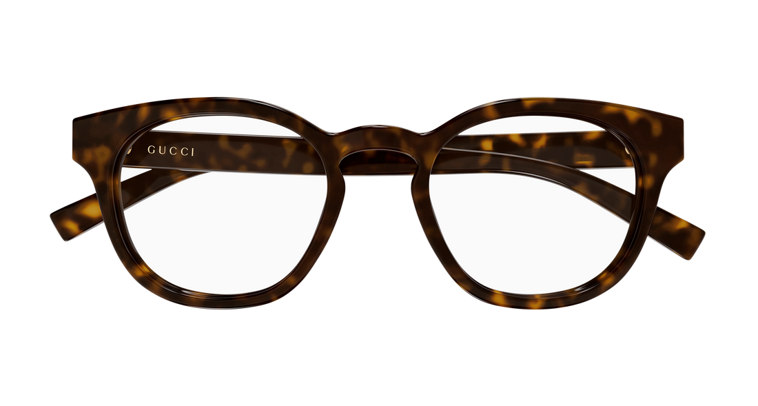 Brillen gucci gg1859o 005 havana round/oval/panthos masculino größe 52mm - Detailansicht