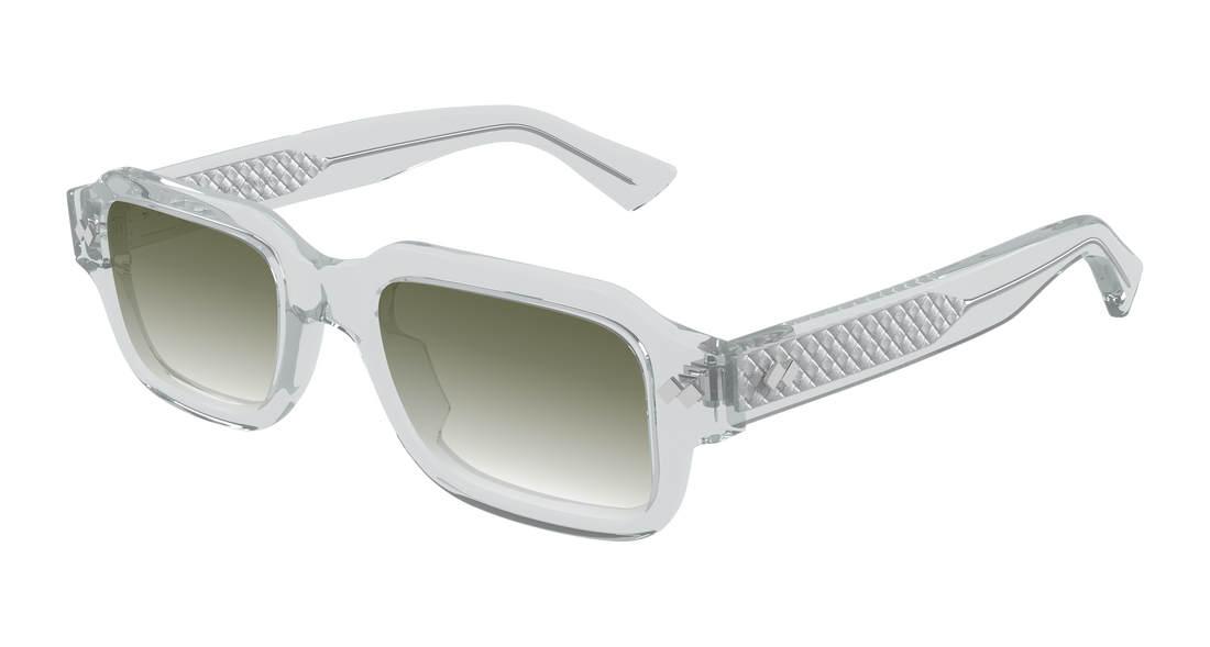 Óculos de sol bottega veneta bv1442s 003 gris rectangular / squared masculino tamanho 51mm - Vista principal
