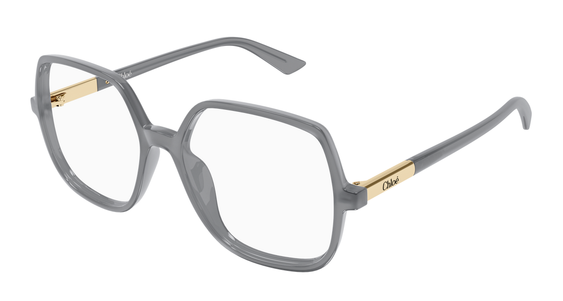 Lunettes de vue chloé ch0368o 005 gris geometrical/directional femenino taille 54mm - Vue principale