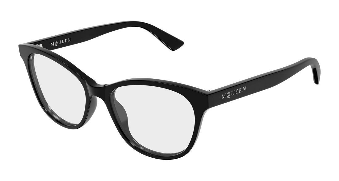 Gafas graduadas alexander mcqueen am0576o 007 negro cat eye femenino talla 54mm - Vista principal