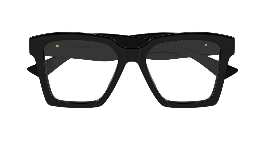Occhiali da vista bottega veneta bv1458o 001 negro rectangular / squared femenino taglia 52mm - Vista dettagliata