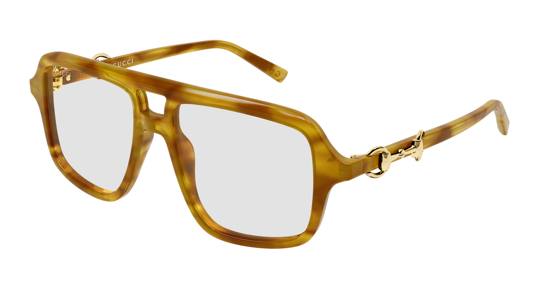 Óculos de sol gucci gg2052s 012 havana pilot/navigator femenino tamanho 53mm - Vista principal