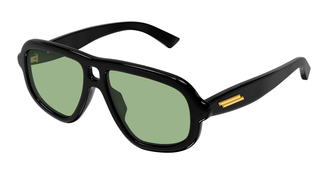 Óculos de sol bottega veneta bv1494s 003 negro pilot/navigator unisex tamanho 53mm - Vista principal