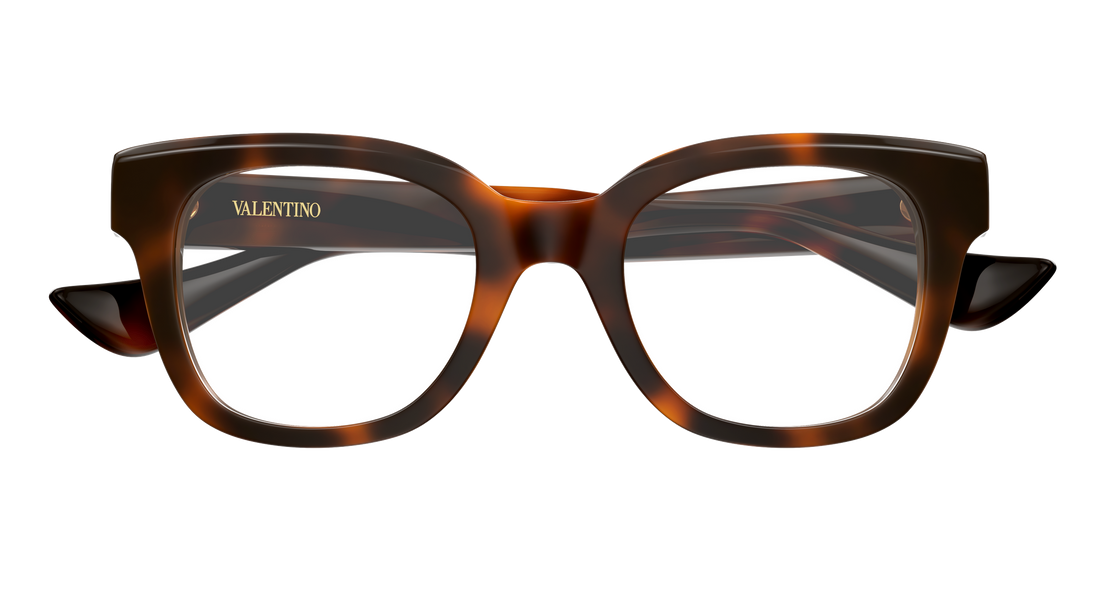 Óculos graduados valentino vg0060o 003 havana rectangular / squared femenino tamanho 50mm - Vista de detalhe
