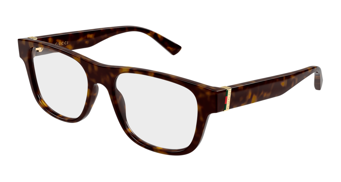 Brillen gucci gg2086o 006 havana rectangular / squared masculino größe 55mm - Hauptansicht