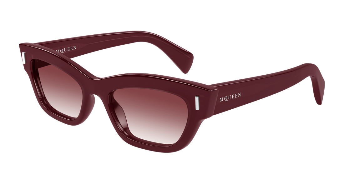 Óculos de sol alexander mcqueen am0548s 003 burdeos cat eye femenino tamanho 52mm - Vista principal