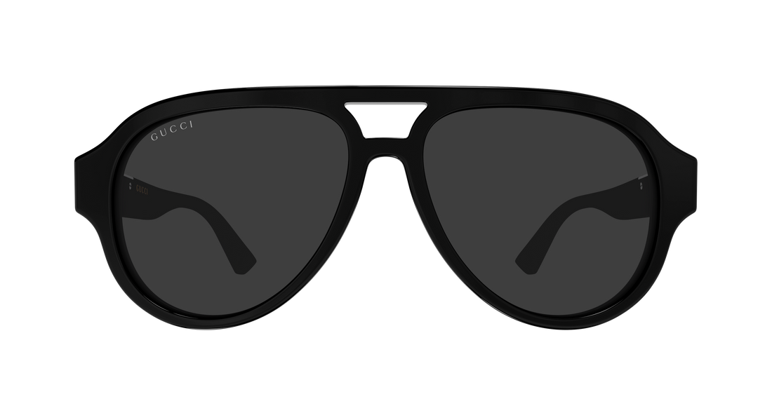 Óculos de sol gucci gg2088s 001 negro pilot/navigator masculino tamanho 55mm - Vista de detalhe