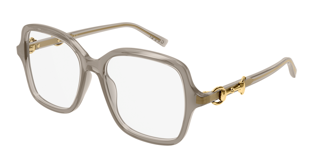Óculos graduados gucci gg2217o 003 marron butterfly femenino tamanho 53mm - Vista principal