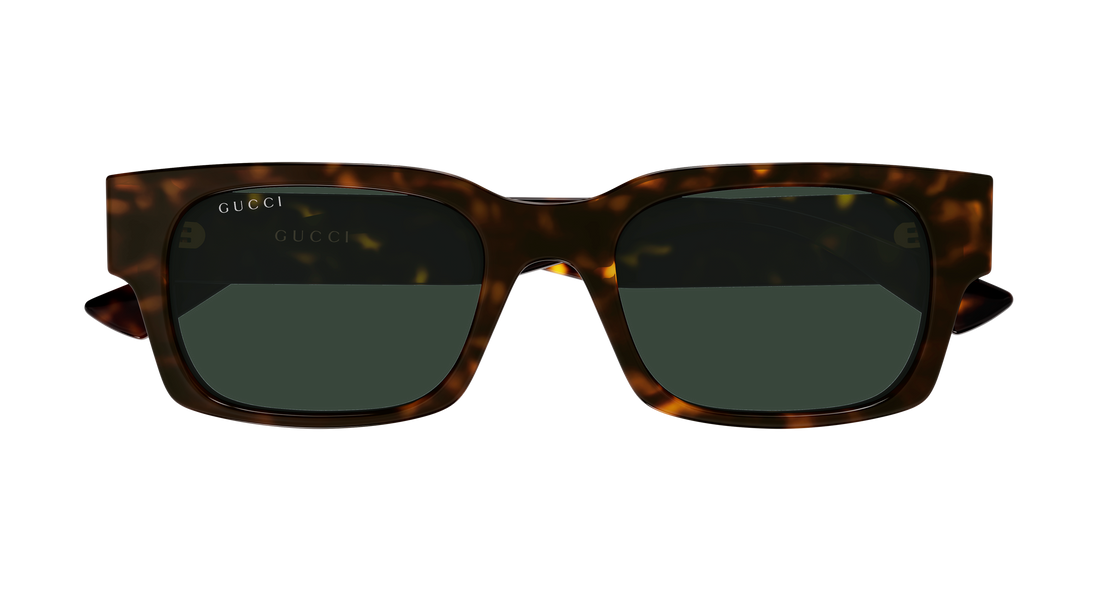Lunettes de soleil gucci gg2084s 002 havana rectangular / squared masculino taille 52mm - Vue détaillée